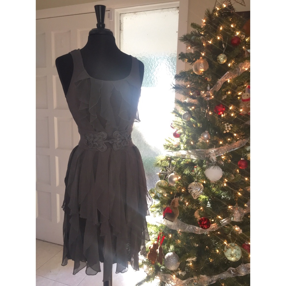 Anthropologie Sleeveless Dress w/ruffles